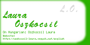 laura oszkocsil business card